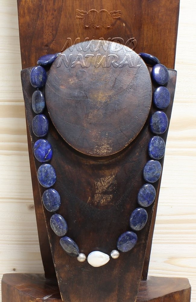 Collar Lapislázuli Perla