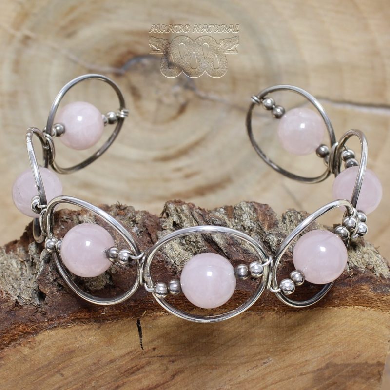 Pulsera Cuarzo Rosa Adaptable