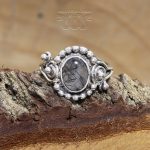 Anillo Cuarzo Turmalinado Espirales