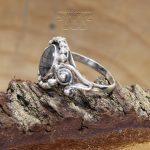 Anillo Cuarzo Turmalinado Espirales