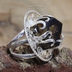 Anillo Punta Cuarzo Ahumado
