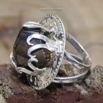 Anillo Punta Cuarzo Ahumado