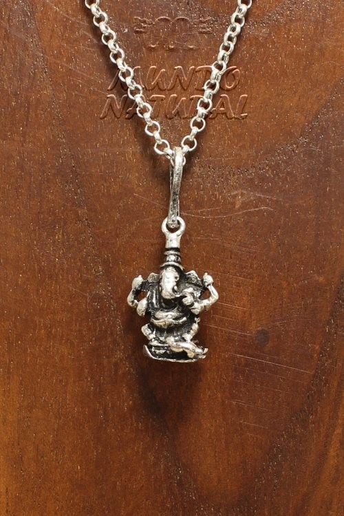 Colgante Ganesha Óxido Plata