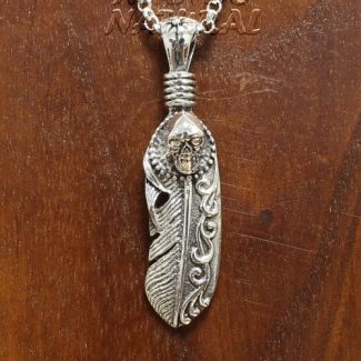 Colgante Pluma Calavera