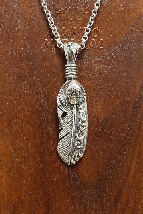 Colgante Pluma Calavera