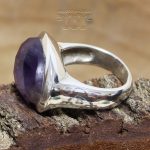 Anillo Amatista Facetada Grande