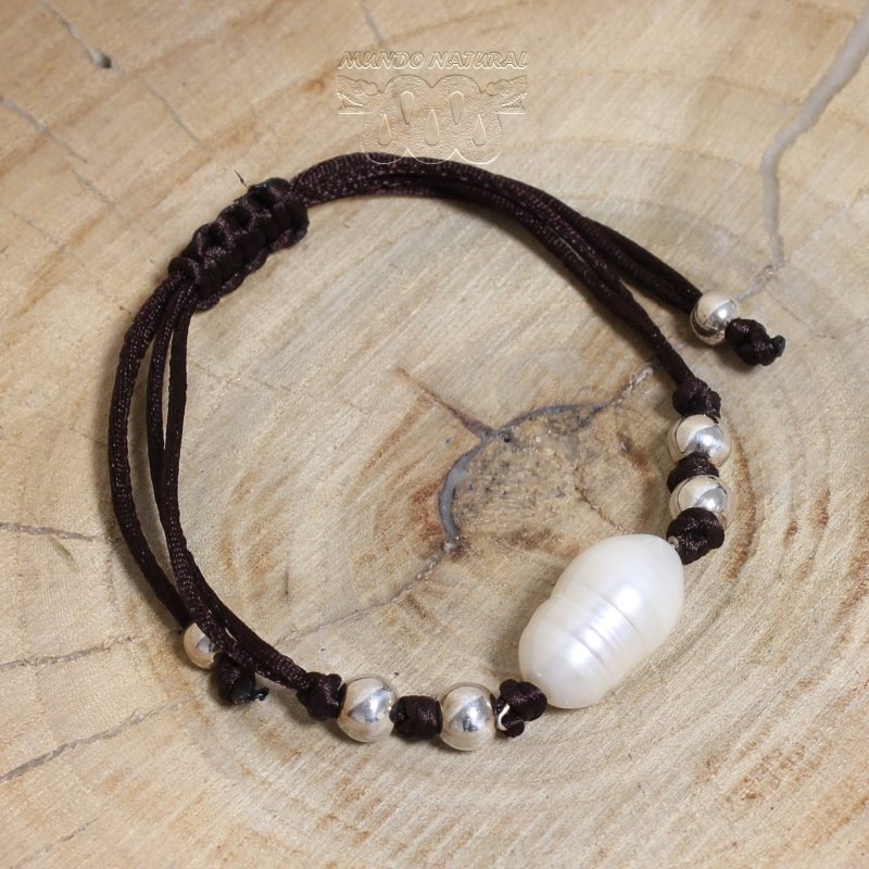 Pulsera Perla Seda Adaptable
