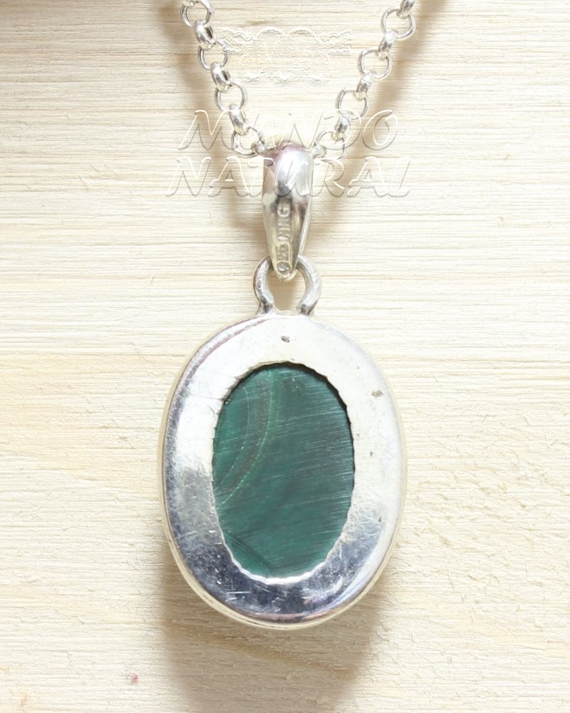 Colgante Malaquita Ovalado
