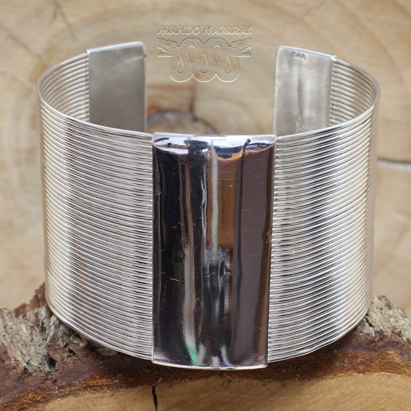 Brazalete Plata Hilos