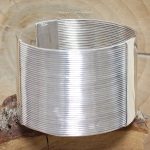 Brazalete Plata Hilos