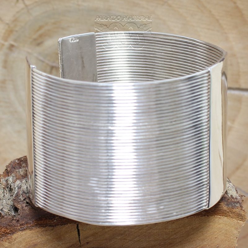 Brazalete Plata Hilos