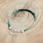 Pulsera Esmeraldas Finas Adaptable