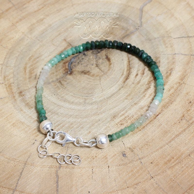 Pulsera Esmeraldas Finas Adaptable