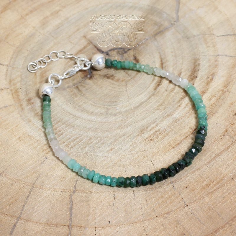Pulsera Esmeraldas Finas Adaptable