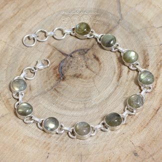 Pulsera Labradorita Redonda Mini Adaptable