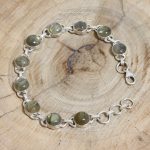 Pulsera Labradorita Redonda Mini Adaptable