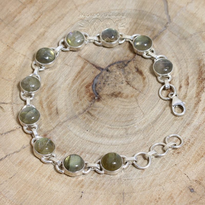 Pulsera Labradorita Redonda Mini Adaptable