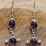 Pendientes Granate Fino