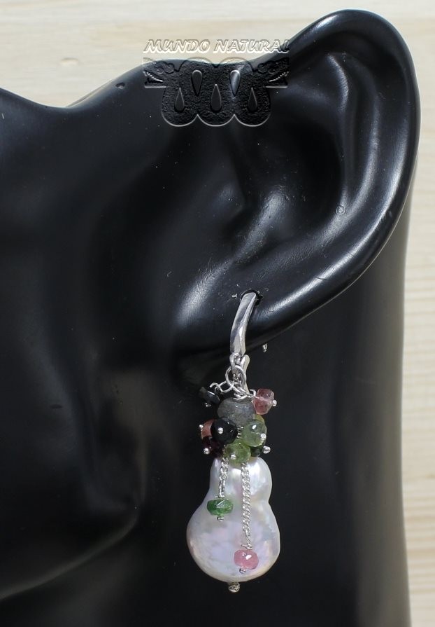 Pendientes Perla Barroca Racimo