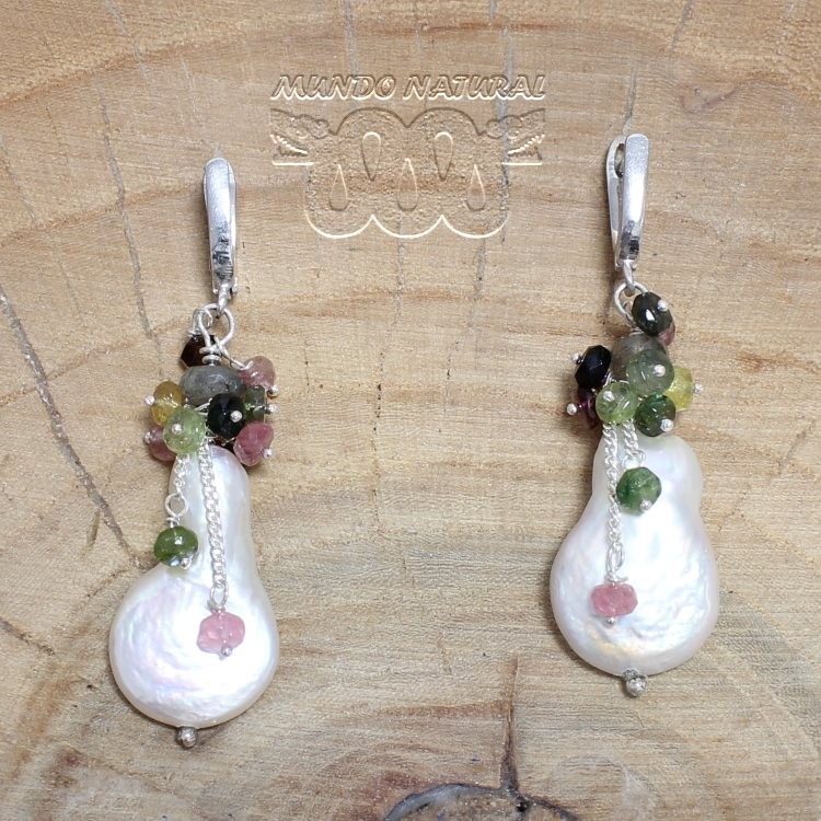 Pendientes Perla Barroca Racimo
