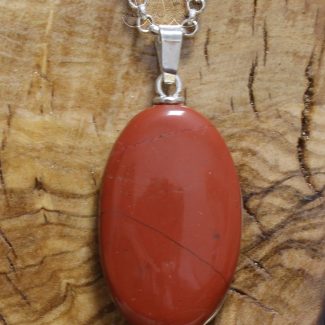 Colgante Jaspe Rojo Ranurado