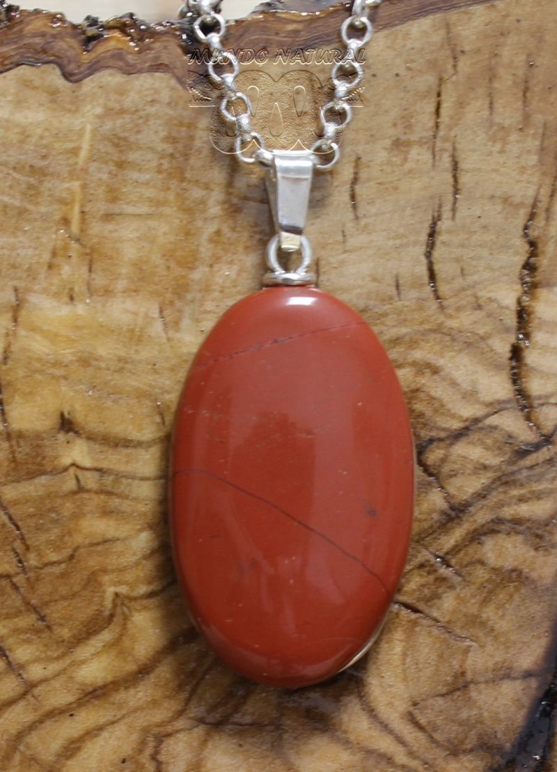 Colgante Jaspe Rojo Ranurado Colgante Jaspe Rojo Ranurado