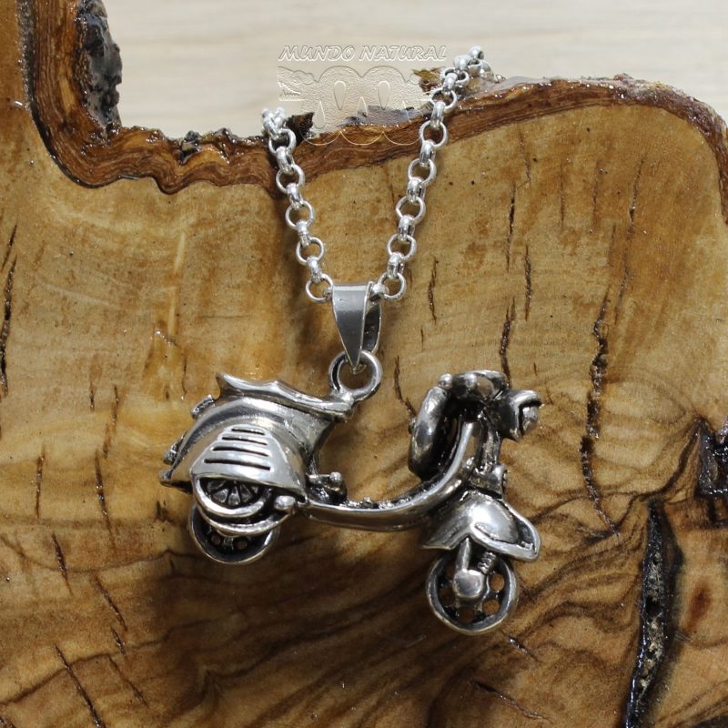 Colgante Scooter Plata
