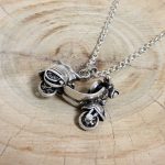 Colgante Scooter Plata