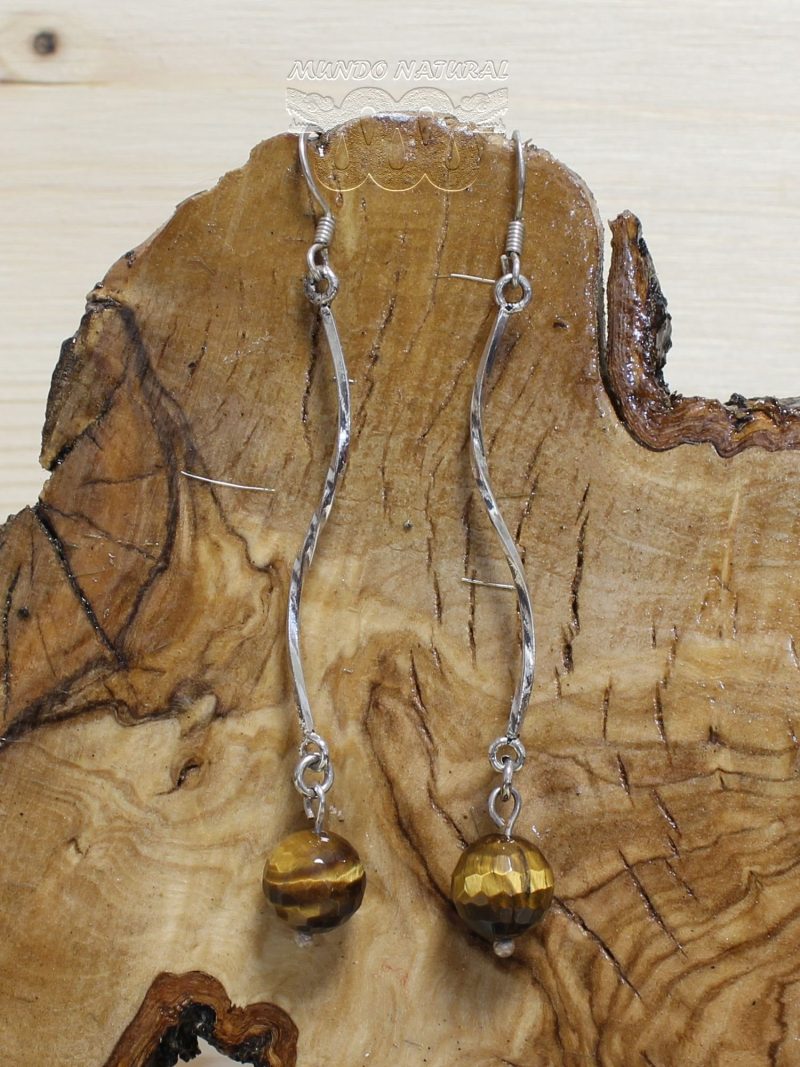 Pendientes Ojo de Tigre Espiral