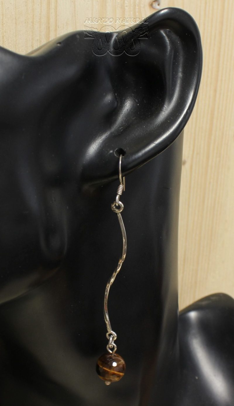 Pendientes Ojo de Tigre Espiral