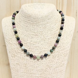 Collar Turmalina Bola 8mm