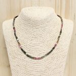 Collar Turmalina Cuadrados Regulable