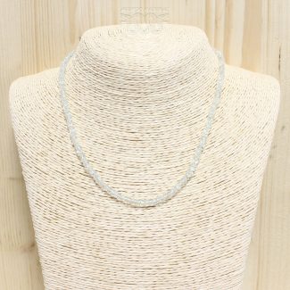 Collar Aguamarina Tallada Regulable