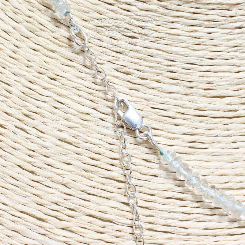 Collar Aguamarina Tallada Regulable Collar Aguamarina Tallada Regulable