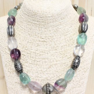 Collar Fluorita Pulida