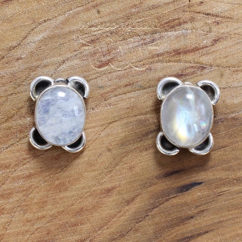Pendientes Piedra de Luna Dormilón Pétalos Pendientes Piedra de Luna Dormilón Pétalos