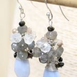 Pendientes Racimo Calcedonia