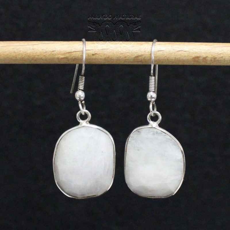 Pendientes Piedra de Luna Facetada Pendientes Piedra de Luna Facetada