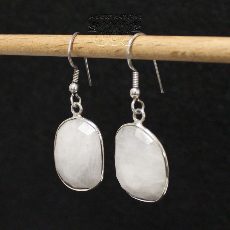 Pendientes Piedra de Luna Facetada Pendientes Piedra de Luna Facetada