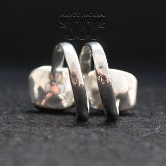 Anillo Ónix Rojo Tallado