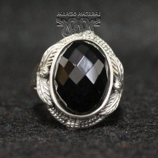 Anillo Ónix Facetado -3-