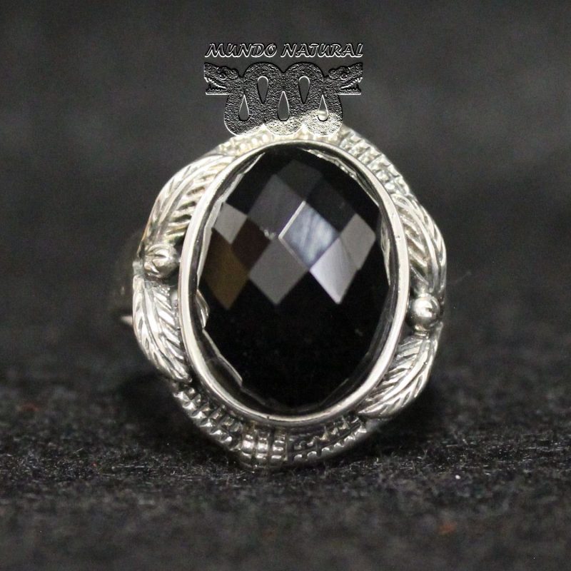 Anillo Ónix Facetado -3-