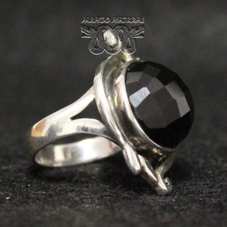Anillo Ónix Facetado -5-