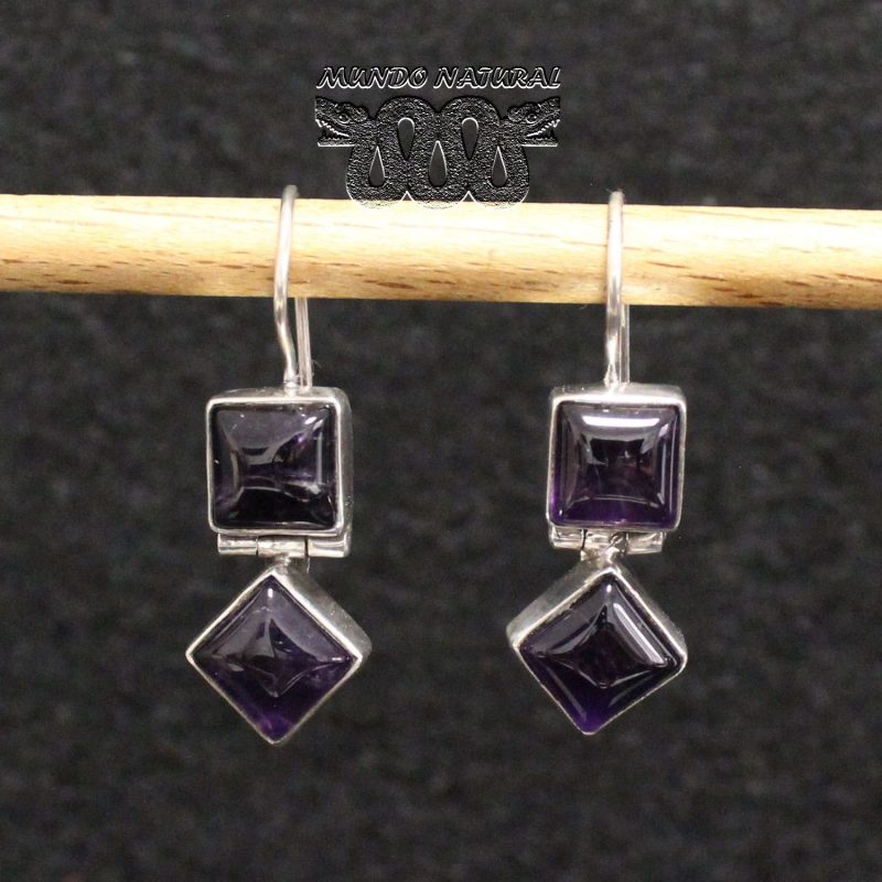 Pendientes Amatista Century