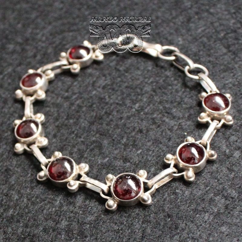 Pulsera Granate Flores
