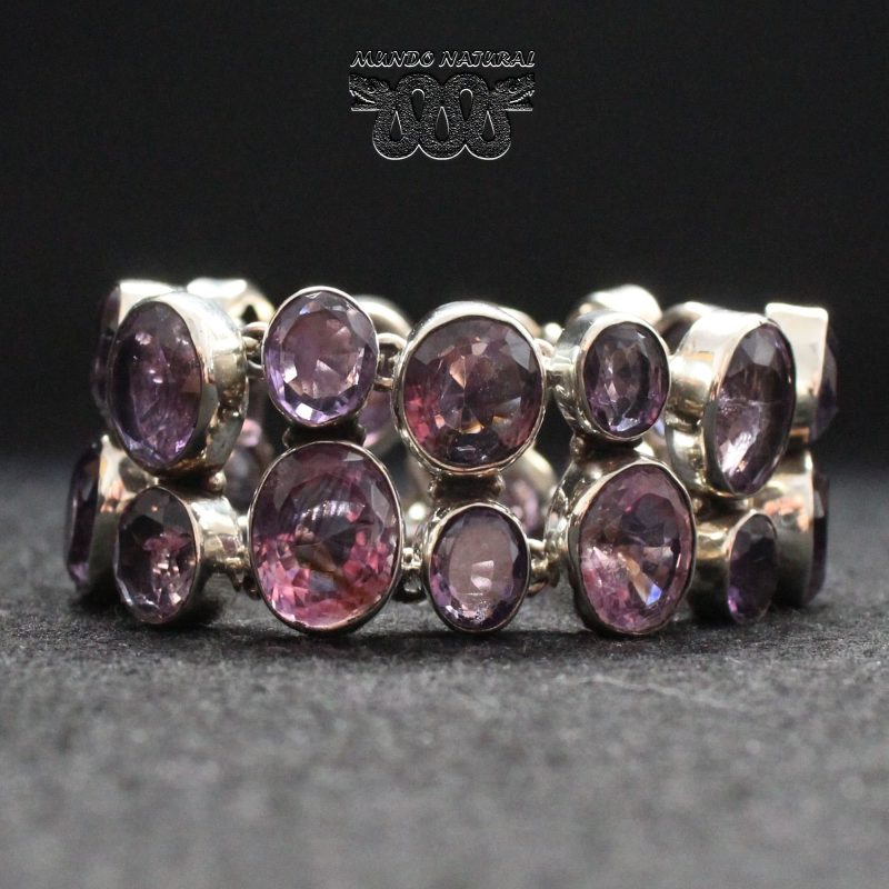 Pulsera Amatistas Facetadas