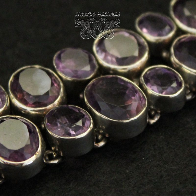 Pulsera Amatistas Facetadas