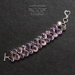 Pulsera Amatistas Facetadas
