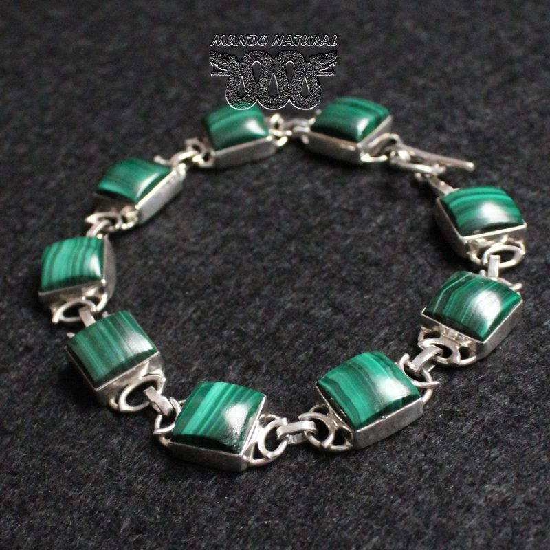 Pulsera Malaquita Cuadrada Pulsera Malaquita Cuadrada