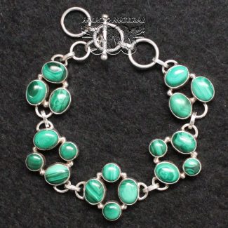 Pulsera Malaquita Ovalada